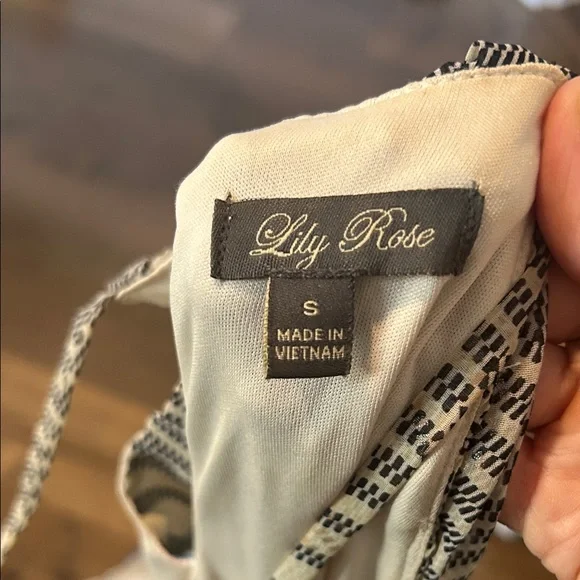 🩷Lily Rose Blue and Gray Maxi Dress - Picture 2 of 5